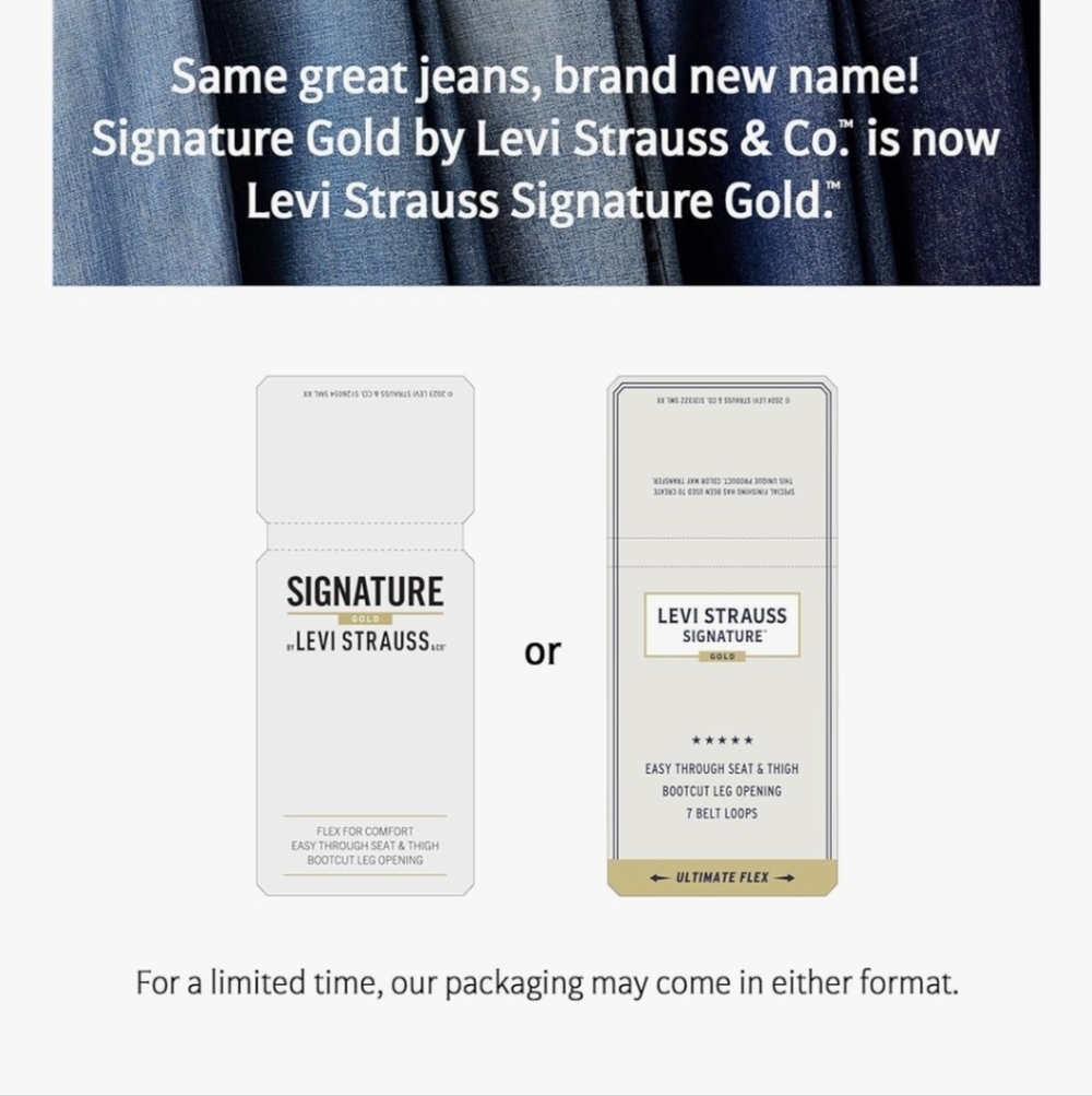NWT LEVI STRAUSS SIGNATURE PULL ON SKINNY JEAN Size 10 W30 - Picture 7 of 11